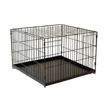 Clay Branch Empty Furniture-Style Pet Crate - Black