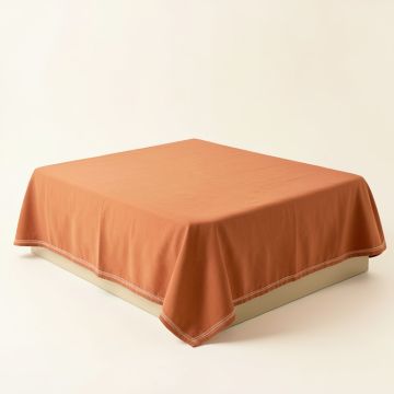 Pine Canyon Flat Bed Sheet - Terracotta (synthetic illustration; no displayed measurements)