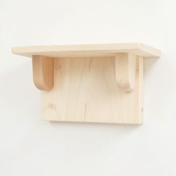 Clay Dell Wall-Mounted Entryway Organizer Shelf - Ivory (synthetic illustration; no displayed measurements)