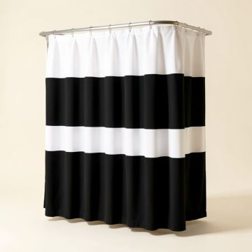 Irie Striped Single Shower Curtain (synthetic illustration; no displayed measurements)