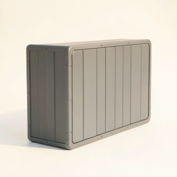 Birch Dale Narrow Outdoor Storage Bench - Gray (synthetic illustration; no displayed measurements)