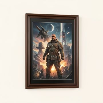 Star Wars A New Hope - Picture Frame Advertisements Print (synthetic illustration; no displayed measurements)