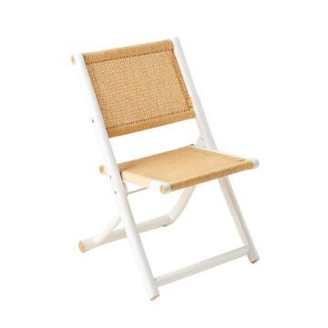 Cedar Bend Folding Outdoor Chair - White