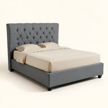 Braeburn Queen Tufted Upholstered Standard Bed (synthetic illustration; no displayed measurements)