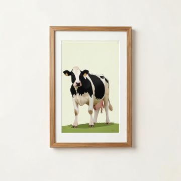 Milking Cow By Ejaaz Haniff - 2 Piece Graphic Art Print Set (synthetic illustration; no displayed measurements)