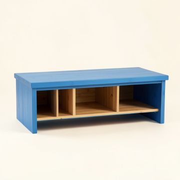 Dune Brook Shoe Storage Bench - Blue (synthetic illustration; no displayed measurements)