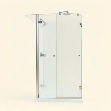 Elan 60 '' W X 66 '' H Single Sliding Frameless Tub Door With Rollerdisk Technology (synthetic illustration; no displayed measurements)