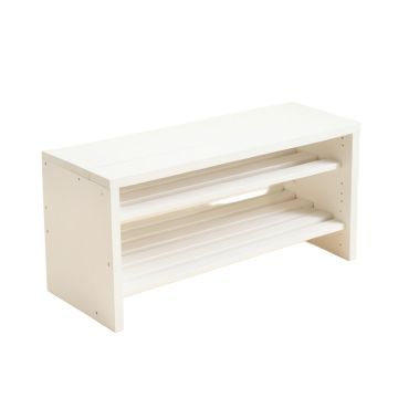 Flint Arc Shoe Storage Bench
