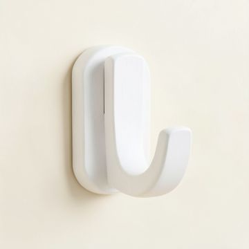 Aspen Crossing Wall-Mounted Robe Hook - White (synthetic illustration; no displayed measurements)