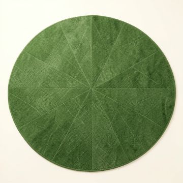 Hazel Bluff Round Area Rug - Green (synthetic illustration; no displayed measurements)