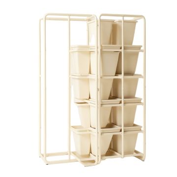 Maple Arc Empty Vertical Garden Frame - Ivory