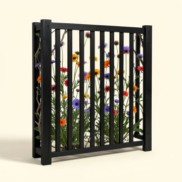 4 Ft. H X 3 Ft. W Wildflower Wood Privacy Screen (synthetic illustration; no displayed measurements)