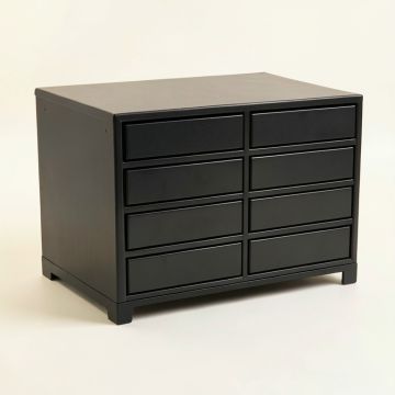 Holly Brook Small-Parts Storage Drawer Cabinet - Black (synthetic illustration; no displayed measurements)