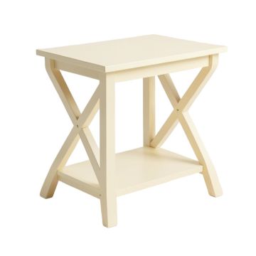 Maple Bridge Side Table - Cream