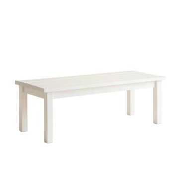 Alder Falls Indoor Bench - White