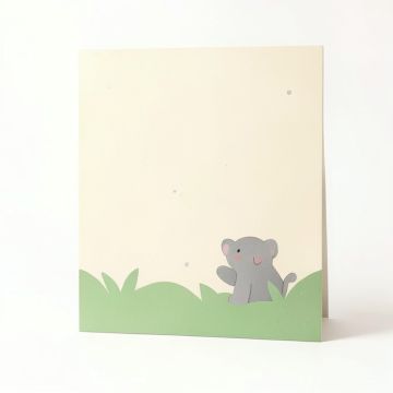 Jeannine Happy Camper Paper Print (synthetic illustration; no displayed measurements)