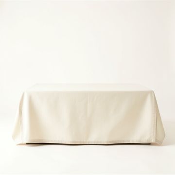 Elm Bend Flat Bed Sheet - Cream (synthetic illustration; no displayed measurements)