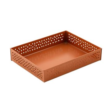 Harbor Crossing Empty Under-Desk Cable Tray - Terracotta