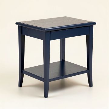 Oak Branch Side Table - Navy (synthetic illustration; no displayed measurements)