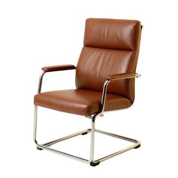 Aghan Genuine Leather Conference Chair