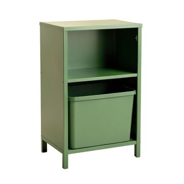 Glen Dale Freestanding Pull-Out Hamper Cabinet - Green
