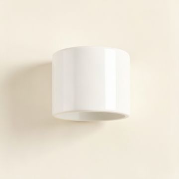 Linden Brook Wall Sconce Mounted On A Plain Wall - White (synthetic illustration; no displayed measurements)