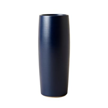 Slate Arc Empty Decorative Vase - Navy