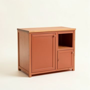 Cliff Bend Freestanding Laundry Folding Counter - Terracotta (synthetic illustration; no displayed measurements)