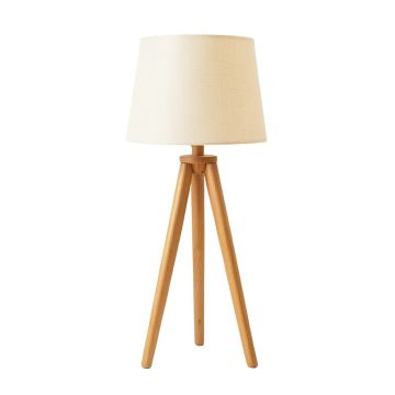 Harbor Crest Floor Lamp With A Plain Fabric Shade - Beige