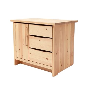 Coralie 3 Drawer Kitchen Island Set