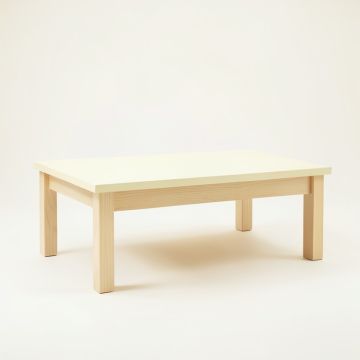 Wren Arc Coffee Table - Cream (synthetic illustration; no displayed measurements)