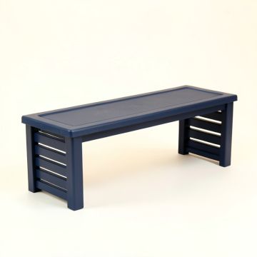 Birch Bend Narrow Outdoor Storage Bench - Navy (synthetic illustration; no displayed measurements)