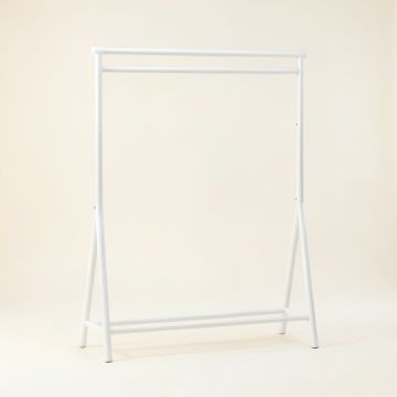 Meadow Brook Empty Garment Rack - White (synthetic illustration; no displayed measurements)
