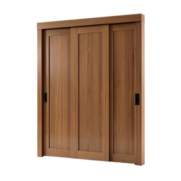 Indoor Studio Paneled Wood And Pvc/Vinyl Sliding Closet Doors