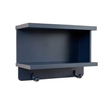 Ridge Brook Wall-Mounted Entryway Organizer Shelf - Navy