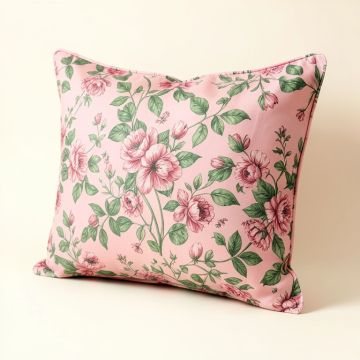 Vintage Floral Body Pillow Case (synthetic illustration; no displayed measurements)
