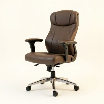 Leap® High-Back Leather Desk Chair (synthetic illustration; no displayed measurements)