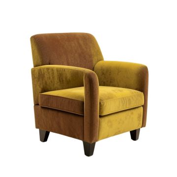 Malek Arm Chair In Brown/Yellow