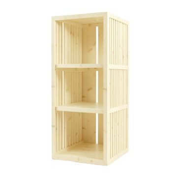 Elm Crest Narrow Cubby Tower - Ivory (synthetic illustration; no displayed measurements)