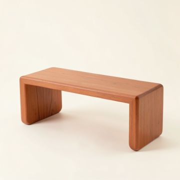 Stone Dell Indoor Bench - Terracotta (synthetic illustration; no displayed measurements)