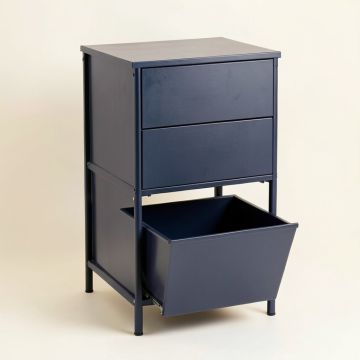 Clay Arc Freestanding Pull-Out Hamper Cabinet (synthetic illustration; no displayed measurements)