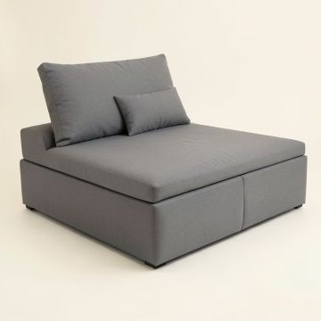 Pola 90 '' Velvet Square Arm Sleeper (synthetic illustration; no displayed measurements)