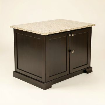 Clements Kitchen Island With Granite Top (synthetic illustration; no displayed measurements)