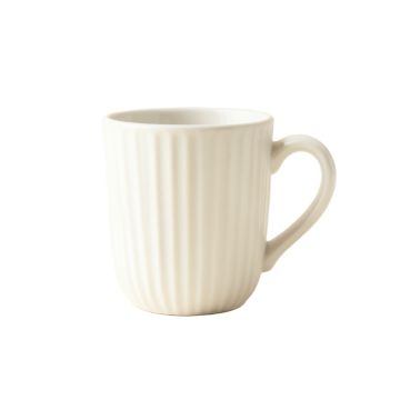 Elm Branch Ceramic Mug - White