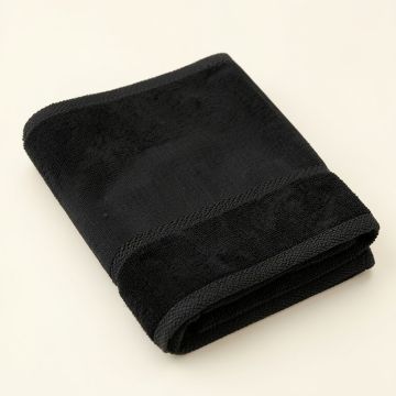 Cedar Crest Bath Towel - Black (synthetic illustration; no displayed measurements)