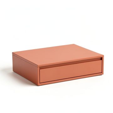 Hazel Bend Desktop Monitor Riser - Terracotta (synthetic illustration; no displayed measurements)