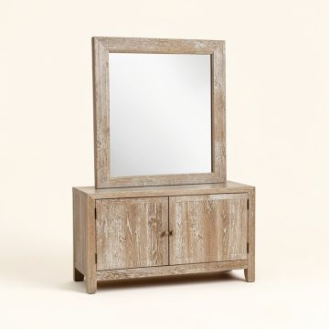 Saana Beveled Distressed Dresser Mirror (synthetic illustration; no displayed measurements)