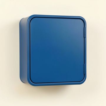 Dune Bend Wall-Mounted Laundry Cabinet - Blue (synthetic illustration; no displayed measurements)