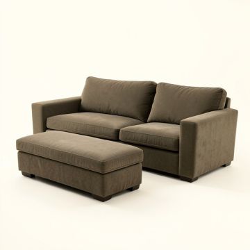 Conant 58.27 '' Wide Reversible Sofa & Chaise With Ottoman (synthetic illustration; no displayed measurements)