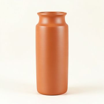 Moss Crest Empty Decorative Vase - Terracotta (synthetic illustration; no displayed measurements)